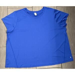 Xersion Women’s Blue Short Sleeve T-Shirt Size 3X NWT Activwear Workout